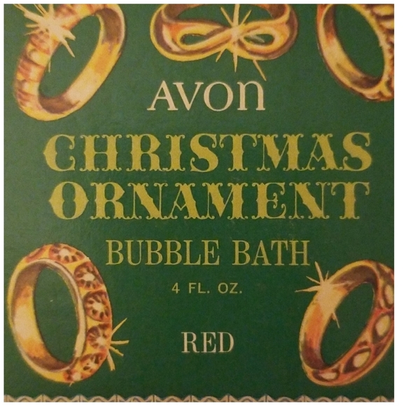 Vintage Avon Glass Holiday Ornament Bottle w/Box. - Picture 5 of 6